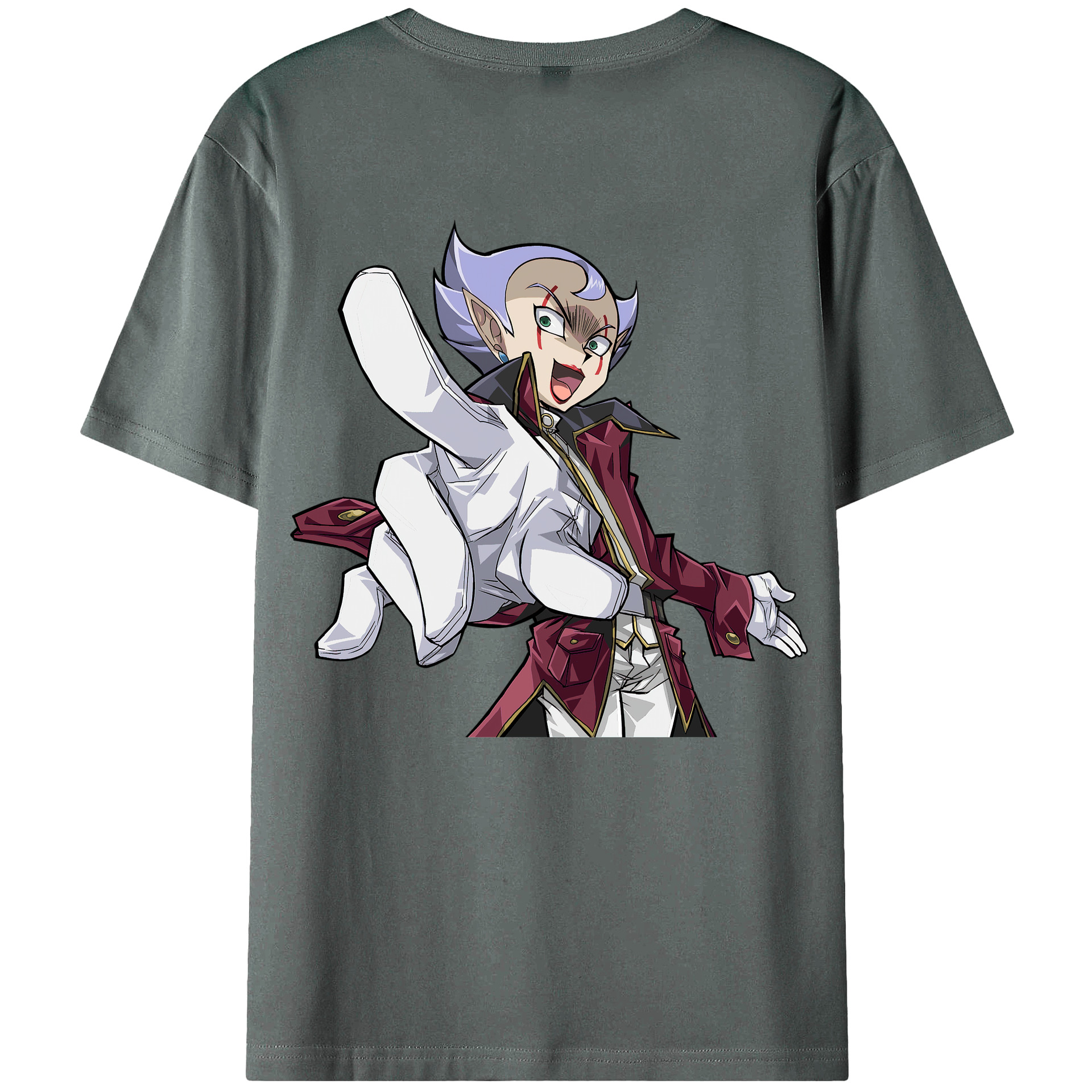 （画像用） 遊☆戯☆王 Yu-Gi-Oh! 綿100％ メンズ半袖Tシャツ（バックプリント） 通気性